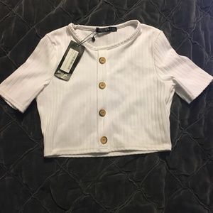 White Crop Top